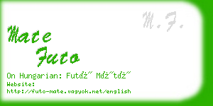 mate futo business card